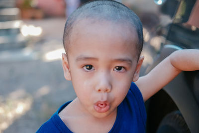 Portrait of cute boy