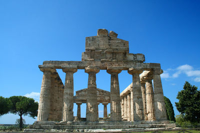 Low angle view of historical building against sky