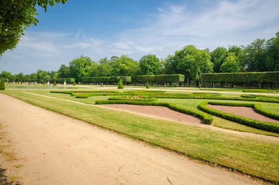 Scenic view of park against sky