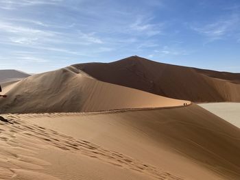 Scenic view of desert against sky