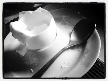 Close-up of food on table