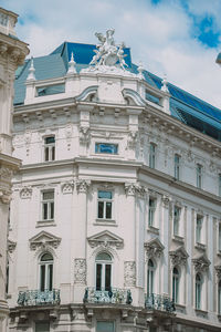 Low angle view of historical building