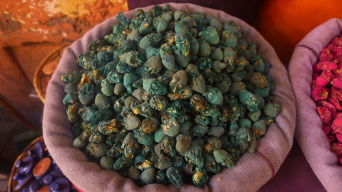 Close-up of food on table