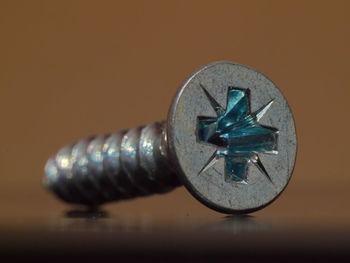 High angle view of chain on table