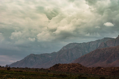 Scenic view of landscape against sky