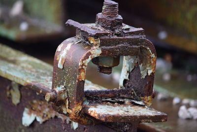 Close-up of rusty metal