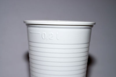 Close-up of object over white background