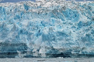 View of frozen sea