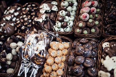 Full frame shot of food for sale at market stall