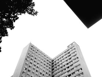 Low angle view of modern building against sky