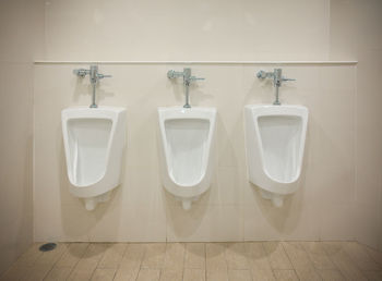 View of glasses in bathroom