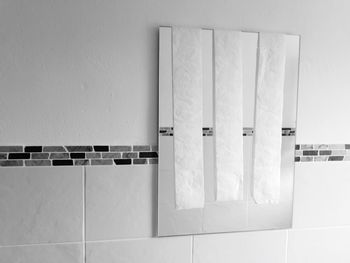 White wall of building