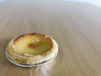 Close-up of food on table