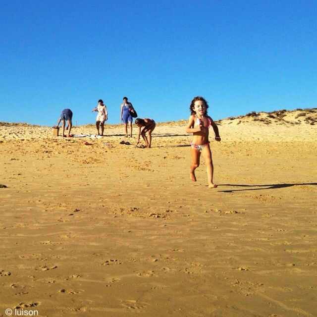 clear sky, sand, desert, domestic animals, animal themes, copy space, mammal, full length, camel, beach, blue, lifestyles, sunlight, leisure activity, arid climate, landscape, men, walking, nature