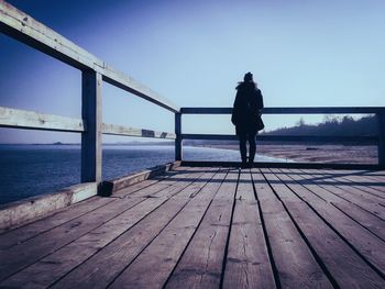 Pier in sea