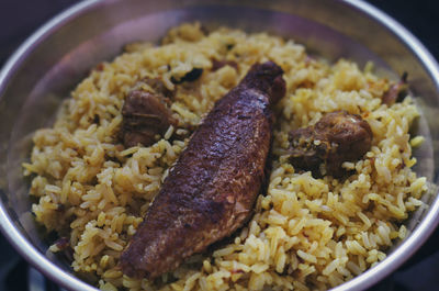 Close-up of food in plate