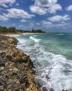 Scenic view of sea against sky
