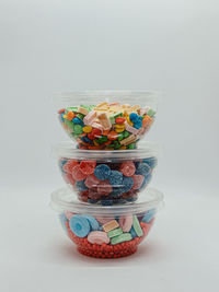 Close-up of potted plant against white wall