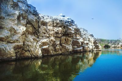 Scenic view of calm lake