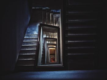 Low angle view of staircase in building