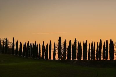 Panoramic shot of landscape against clear sky