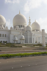 View of cathedral with buildings in background