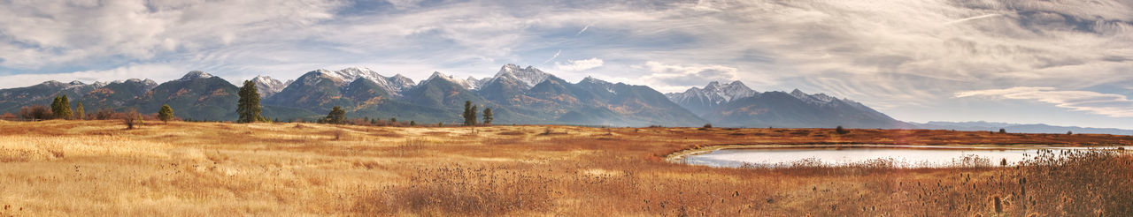 Panoramic view of landscape against sky