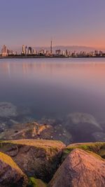 View of city at waterfront