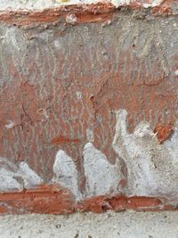 Full frame shot of rusty brick wall