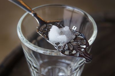 Close-up of drink in glass