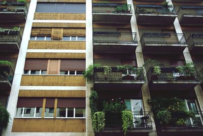 Low angle view of apartment building