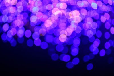 Defocused lights at night