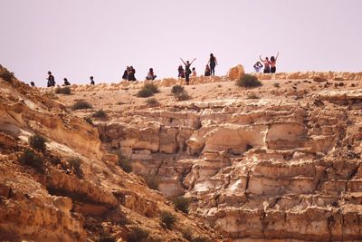 People in a desert