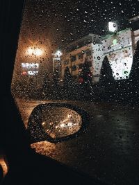 Raindrops on glass window