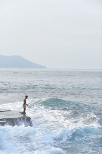 Scenic view of sea against sky