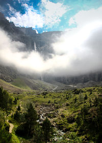 Scenic view of landscape against sky