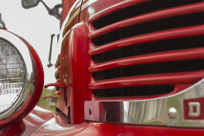 Cropped image of fire engine