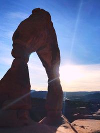 Rock formations in desert