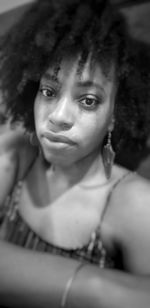 Close-up portrait of young woman