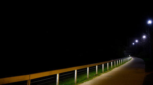 Scenic view of clear sky at night