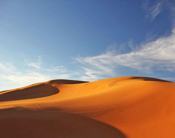Scenic view of desert against sky