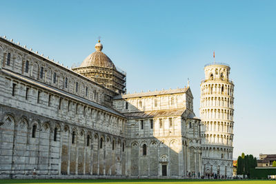 View of historic building against clear sky