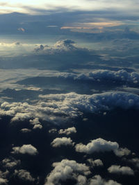 Low angle view of clouds in sky