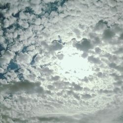 Low angle view of cloudy sky