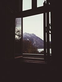 Landscape with mountains in background