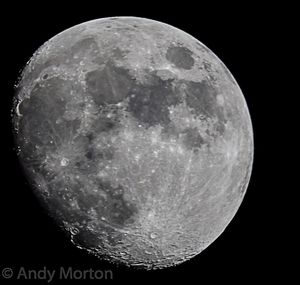 Close-up of moon at night