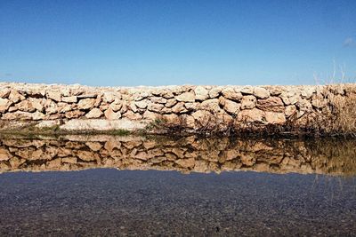 Scenic view of clear blue sky