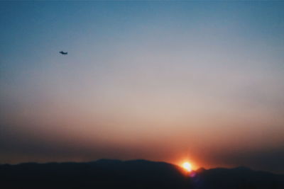 Scenic view of sky during sunset