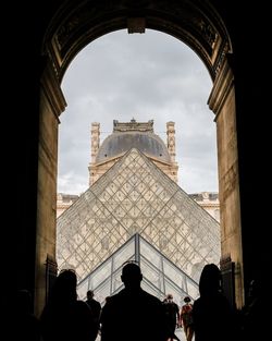 Low angle view of historical building