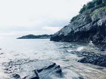 Scenic view of sea against sky